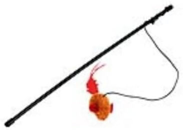 Produktbild von Kerbl Katzen Spielangel aus Kunststoff 48 cm bunt