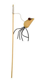 Produktbild von Kerbl Katzen Spielangel Maus Nature aus Naturmaterial 40 cm