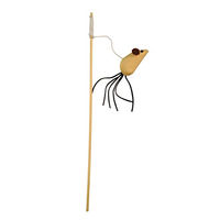 Produktbild von Kerbl Katzen Spielangel Maus Nature aus Naturmaterial 40 cm