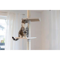 Produktbild von Kerbl Katzenbaum Ferdi mit Deckenspanner aus Sisal in Weiß, 38 x 38 x 240-260 cm