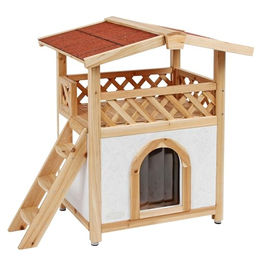 Kerbl Katzenhaus Tyrol Alpin wetterfeste Katzenhütte für erwachsene Katzen – Bild 1 von 11