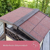 Produktbild von Kerbl Katzenhöhle 4-Seasons Deluxe Jumbo aus Kunststoff in Braun Gelb Rot