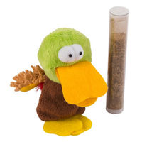 Produktbild von Kerbl Katzenspielzeug Ente aus Plüsch mit Catnip bunt - 9 cm