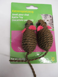 Kerbl Katzenspielzeug Maus aus Heu und Gras in Natur Braun 7 cm – Bild 1 von 2