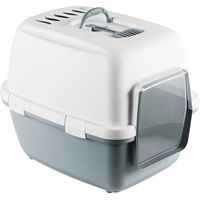 Produktbild von Kerbl Katzentoilette Cathy Comfort Haubentoilette aus Kunststoff mit Türe - 15 kg