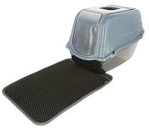 Kerbl Katzentoilettenvorleger aus Kunststoff mit Siebfunktion und geriffelter Oberfläche – Bild 1 von 3