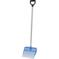 Produktbild von Kerbl Kinder-Dunggabel EcoFork Mini mit Stiel aus Kunststoff in Blau