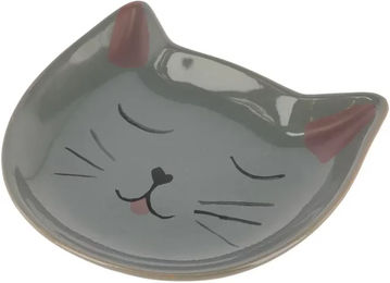 Kerbl Kitty Keramikteller für Katzen in Grau – Bild 1 von 2