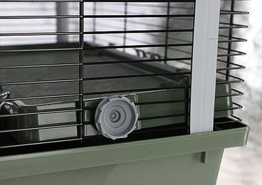 Kerbl Kleintierkäfig Eva 23 für Hamster, Kaninchen und Meerschweinchen in Grün/Schwarz mit Kunststoff-Zubehör 79 x 45 x 60 cm – Bild 1 von 13