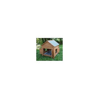 Produktbild von Kerbl Kleintierstall aus Holz für Hühner und Kaninchen Braun 105 x 100 x 108 cm