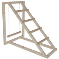 Produktbild von Kerbl Kletterturm mit Schaukel aus Holz für Hühner in Natur/Beige