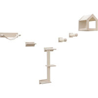 Produktbild von Kerbl Kletterwand Monte Falco Katzen Kletterwand aus Holz in Beige 6-teilig