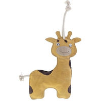 Produktbild von Kerbl KniStar Giraffe Pferdespielzeug aus Leder mit Kokosfaser-Füllung und Knisterflasche