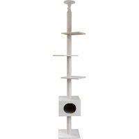 Produktbild von Kerbl Kratzbaum Ferdi mit Deckenspanner und Sisal in Weiß