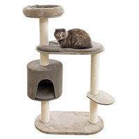 Produktbild von Kerbl Kratzbaum Giselle für Katzen in Taupe mit Sisal und waschbarem Kissen 117 cm