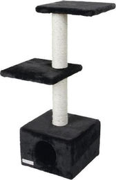 Kerbl Kratzbaum Venus Sweet für Katzen, Schwarz, 30 x 30 x 85 cm – Bild 1 von 1