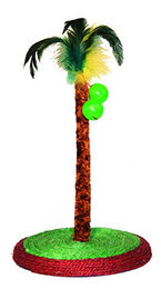 Produktbild von Kerbl Kratzsäule Palme mit Sisalboden und 2 Bällen 33 cm Grün
