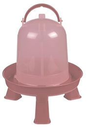 Kerbl Kunststoff-Tränke für Hühner, Enten und Wachteln in Rosa Transparent 3 L – Bild 1 von 2