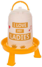 Kerbl Kunststoff-Tränke mit Füßen in Orange für Geflügel wie Hühner und Enten – Bild 1 von 8