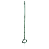 Produktbild von Kerbl Kunststoffpfahl mit Steigbügeltritt Grün 5er Pack 158 cm