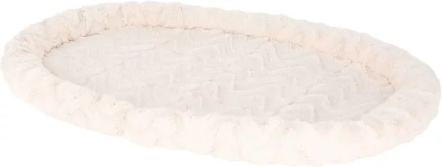 Kerbl Kuschelbett für Hunde und Katzen aus Plüsch wendbar beige Größe L – Bild 1 von 13