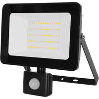 Produktbild von Kerbl LED-Außen-Scheinwerfer mit Bewegungsmelder aus Aluminium in Schwarz