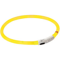 Produktbild von Kerbl LED Hundehalsband Maxi Safe Gelb wasserfest für große Hunde bis 55 cm Halsumfang