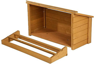 Kerbl Legenest aus Holz für Hühner und Kleintiere in Natur Beige Braun – Bild 1 von 13