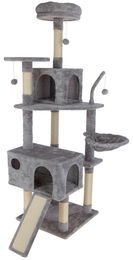 Kerbl Levi Katzenkratzbaum freistehend in Grau mit Sisal 1670 mm – Bild 1 von 1