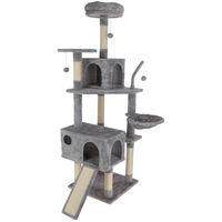 Produktbild von Kerbl Levi Katzenkratzbaum freistehend in Grau mit Sisal 1670 mm