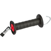 Produktbild von Kerbl Litzclip Isoliergriff für Zauntür mit Verbinder aus Kunststoff in Schwarz 5er Pack