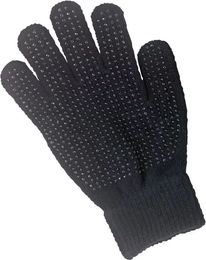 Kerbl Magic Grippy Reithandschuhe für Kinder in Schwarz aus Polyester – Bild 1 von 2