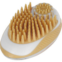 Produktbild von Kerbl MagicBrush Badebürste aus TPR für Hunde in Gelb und Beige