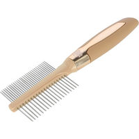 Produktbild von Kerbl MagicBrush Fellkamm für Hunde fein und grob in Golden