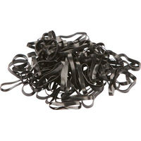 Produktbild von Kerbl Mähnengummis aus Silikon Schwarz 500 Stück im Beutel