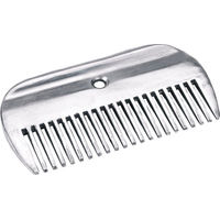 Produktbild von Kerbl Mähnenkamm aus Aluminium in Silber ohne Stiel für die Pferdepflege - 1 Stk.