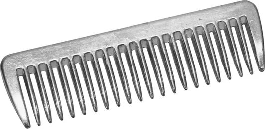 Kerbl Mähnenkamm Verziehkamm aus Metall in Silber/Grau – Bild 1 von 3