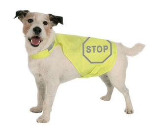 Kerbl MAXI SAFE Sicherheitsweste für Hunde in Gelb mit 35 cm Rückenlänge – Bild 1 von 1