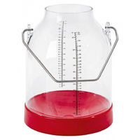 Produktbild von Kerbl Melkeimer aus Polycarbonat Rot mit Skala und Bügelhöhe 143 mm