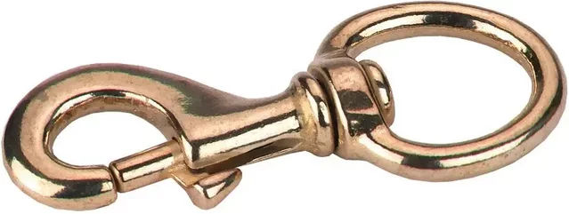 Kerbl Messingkarabinerhaken für Pferde in Gold aus Metall – Bild 1 von 1