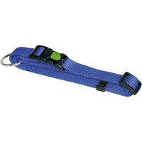 Produktbild von Kerbl Miami Hundehalsband aus Nylon in Blau mit wasserabweisender Eigenschaft Breite 10 mm Halsumfang 20-35 cm