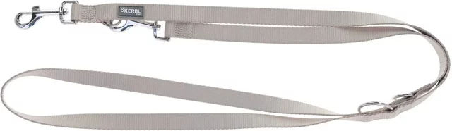Kerbl Miami Hundeleine aus Nylon in Beige mit Stahlkarabiner 200 cm – Bild 1 von 2