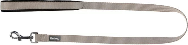 Produktbild von Kerbl Miami Hundeleine aus Nylon mit Softgriff Beige 100 cm