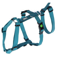 Produktbild von Kerbl Miami Panikgeschirr für Hunde aus Nylon in Türkis Blau mit wasserabweisender Eigenschaft (Halsumfang 38-52 cm)