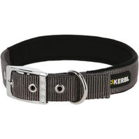 Produktbild von Kerbl Miami Plus Hundehalsband aus Nylon grau wasserabweisend 45-53cm - 1 Stk.