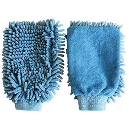 Kerbl Mikrofaser Reinigungshandschuhe Blau – Bild 1 von 2