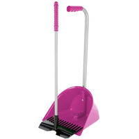 Produktbild von Kerbl Mistboy Mini Bollensammler mit Rechen und Mistschaufel Pink 60 cm Kunststoff