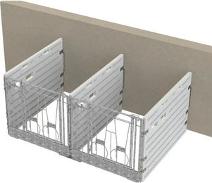 Kerbl Modulare Kälberbox Doppelbucht Doppelwand Wandständig – Bild 1 von 1