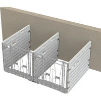 Produktbild von Kerbl Modulare Kälberbox Doppelbucht Doppelwand Wandständig