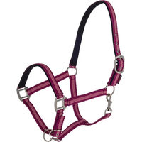 Produktbild von Kerbl Mustang Pferdehalfter aus Nylon in Rosa oder Bunt für Vollblut